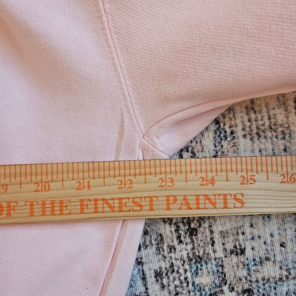 Basix Vintage Tybee Island GA Surf 2008 Pink Hoodie Zip-Up Sweatshirt XL - Picture 5 of 5